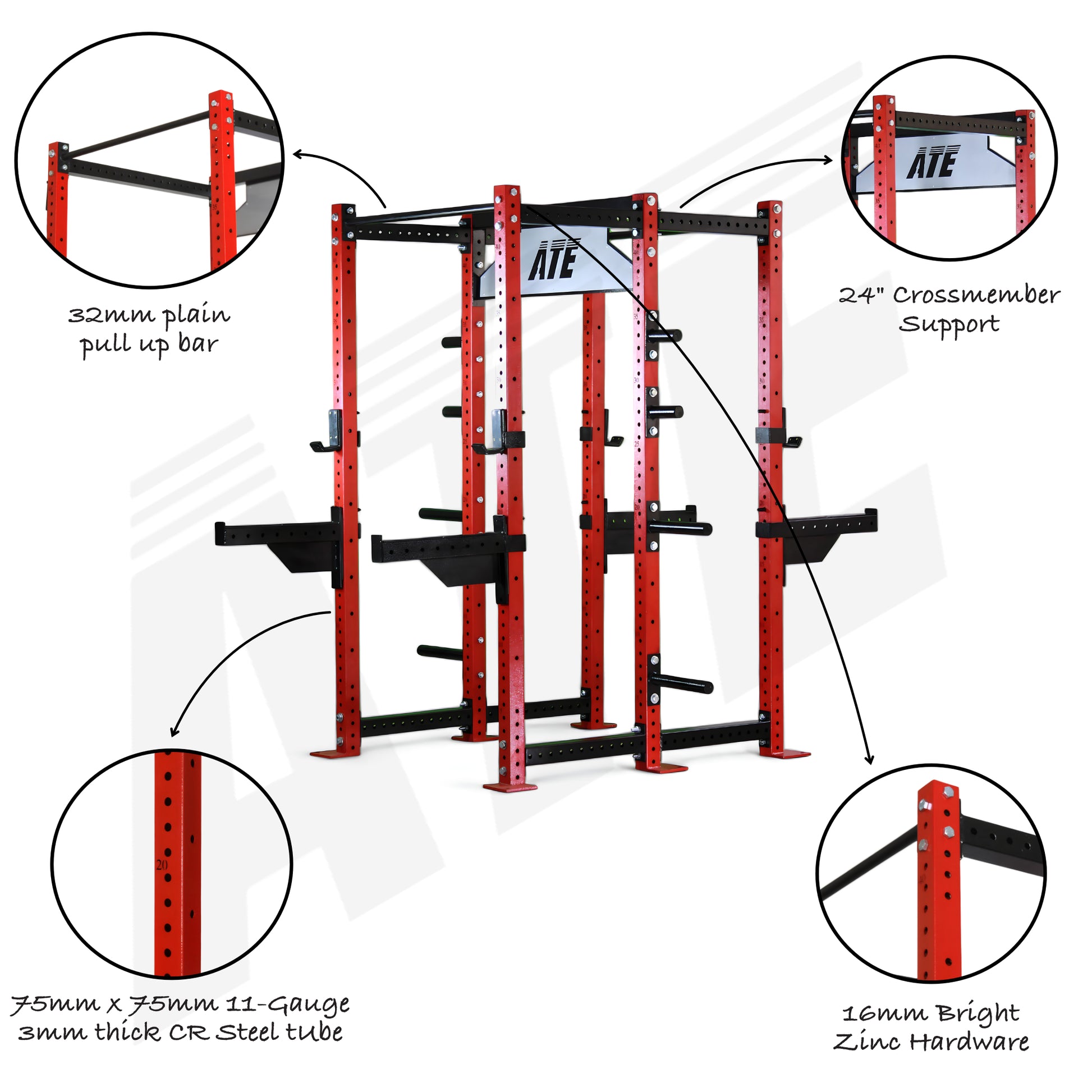 Power Rack Double Half Rack V3 6 Post
