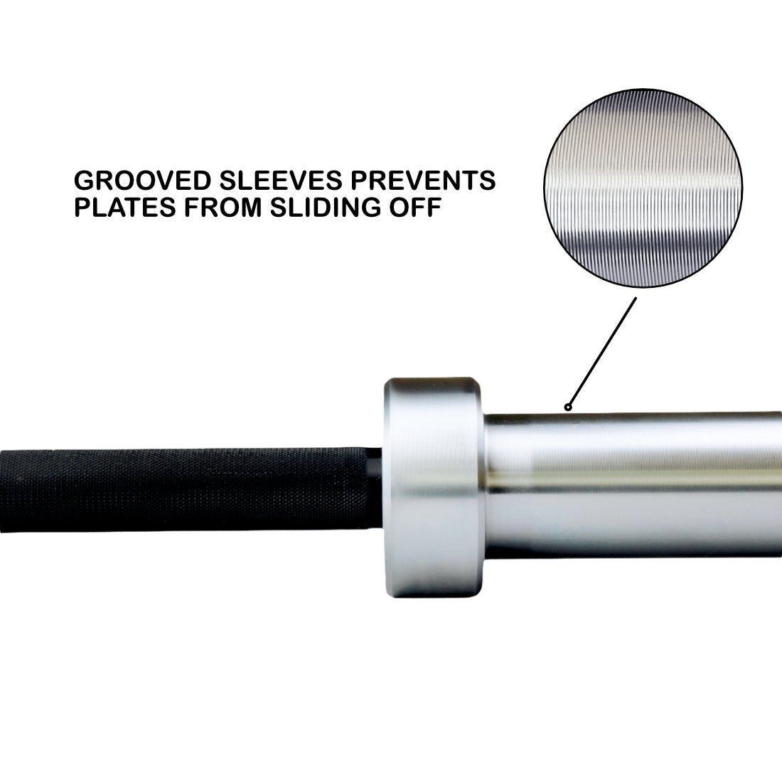 Olympic Barbell Weightlifting Eagle Bar 20kg (Black Oxide/Chrome)