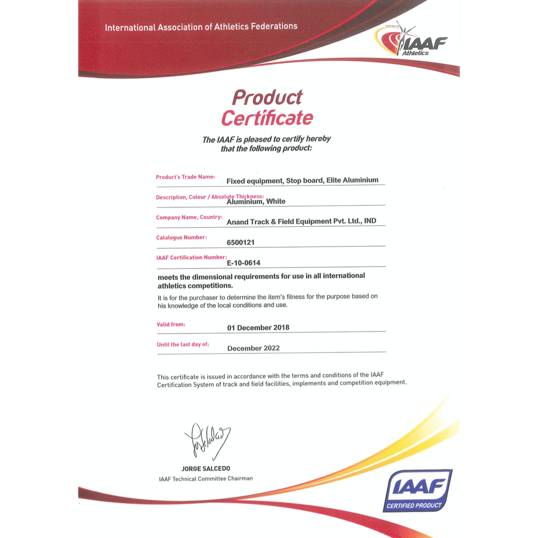 Aluminium Elite Stop Board - ATEONLINESHOP