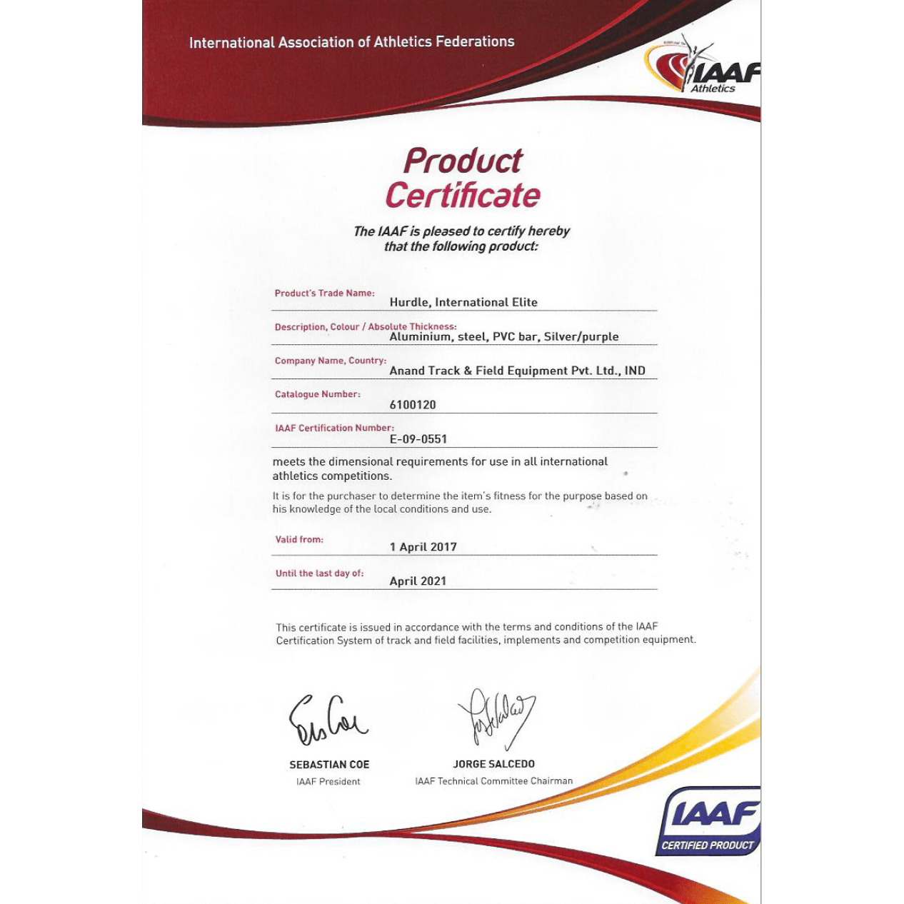 International Elite Hurdle - ATEONLINESHOP