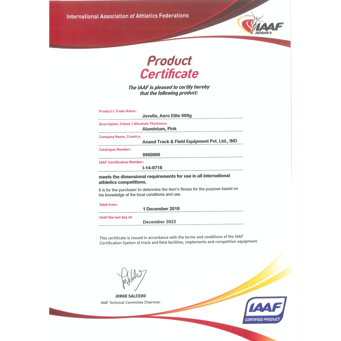 Javelin ATE Aero Elite - ATEONLINESHOP