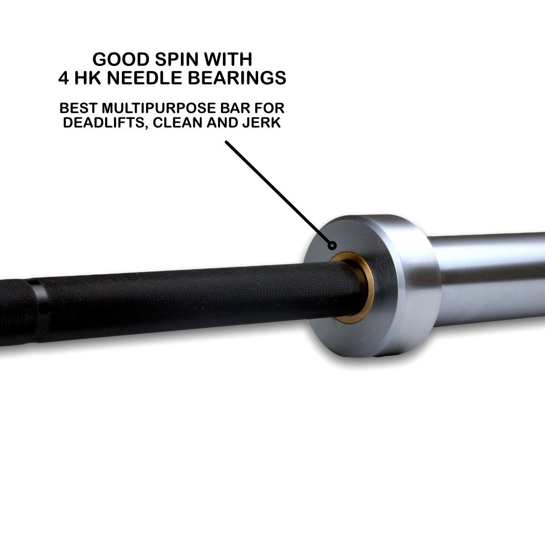 Olympic Barbell Weightlifting Eagle Bar 20kg (Black Oxide/Chrome) - ATEONLINESHOP