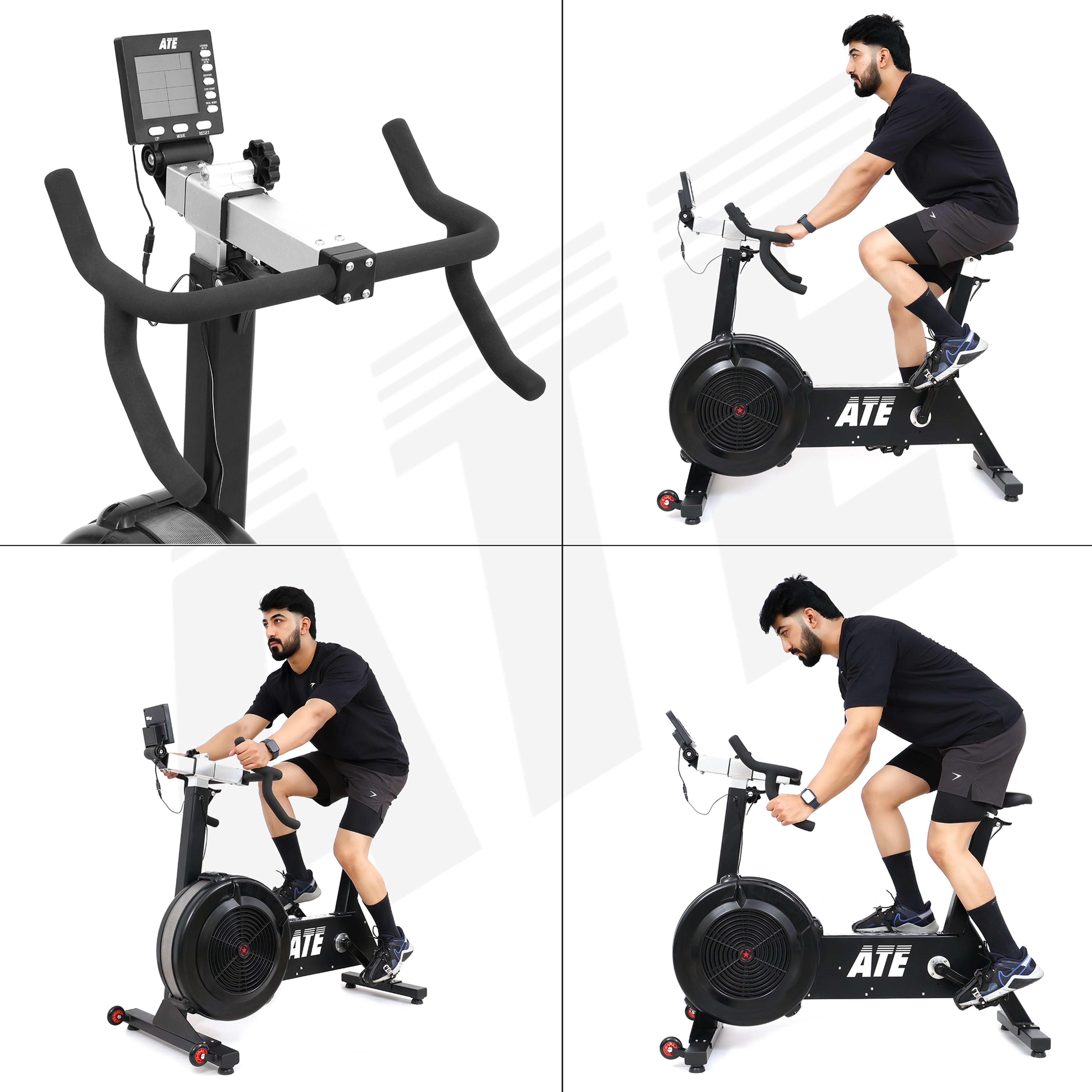 ATE Air Cycle Max 1 Top Cardio Air Bike for Home Commercial Gyms ATEONLINESHOP