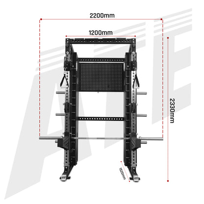 All In One Trainer X1 (Functional Trainer + Smith Machine + Squat Rack Combo)