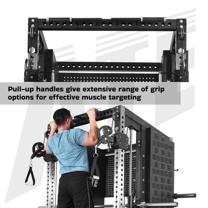 All In One Trainer X1 (Functional Trainer + Smith Machine + Squat Rack Combo)