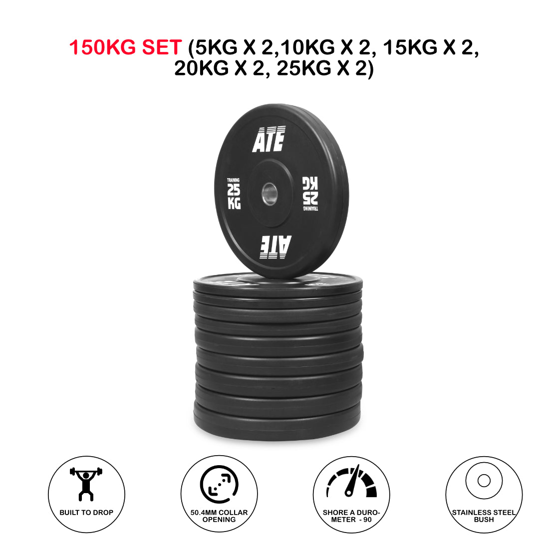 Bumper Plates Rubber Black 3.0