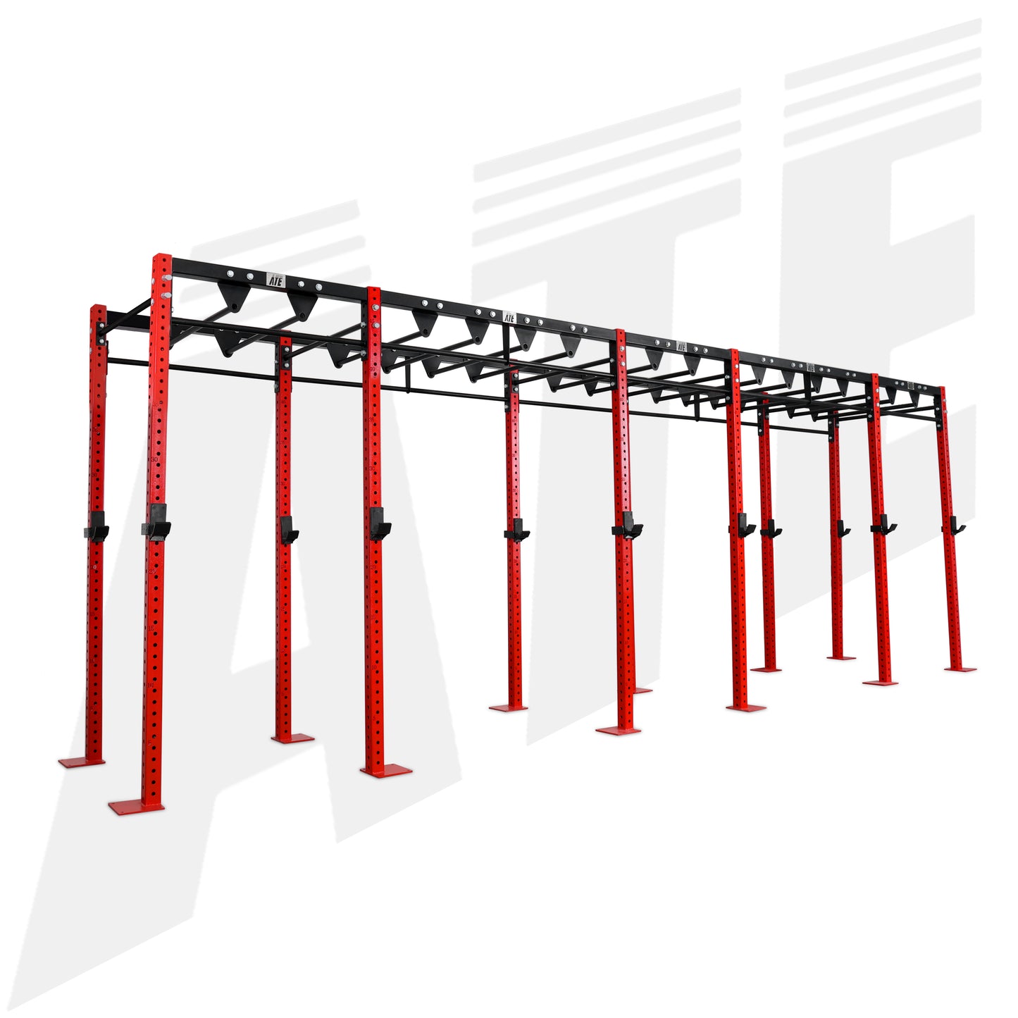 Rhino CrossFit Rig - 6 Station Rig with Monkey Bar