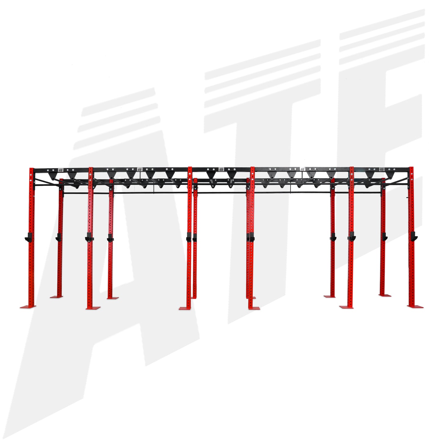 Rhino CrossFit Rig - 6 Station Rig with Monkey Bar