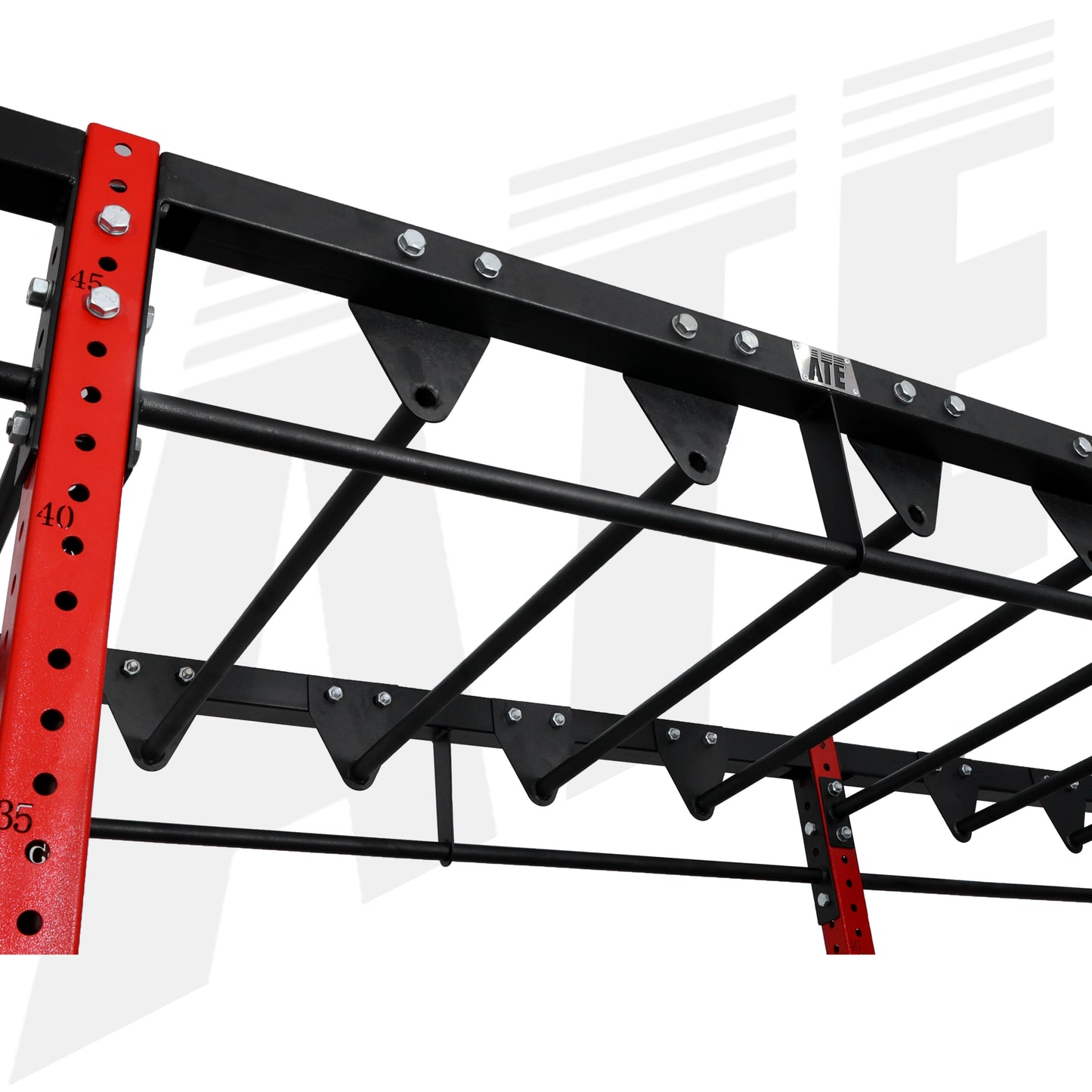 Rhino CrossFit Rig - 6 Station Rig with Monkey Bar