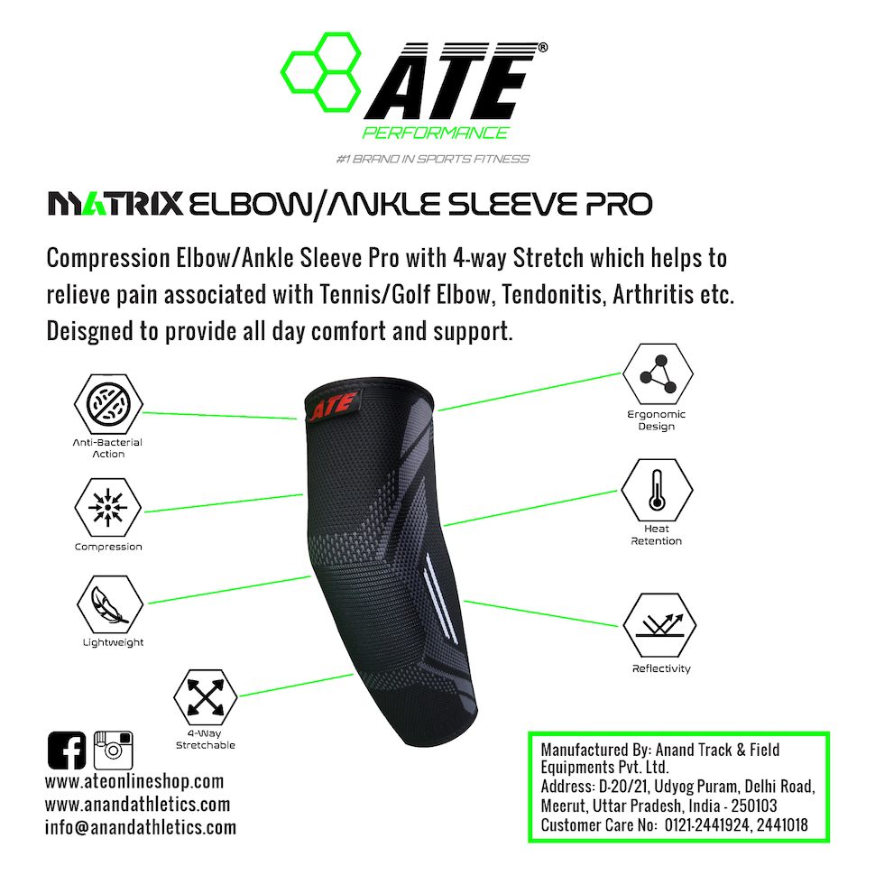 Elbow Support - ATE Matrix Elbow/Ankle Sleeve Pro - ATEONLINESHOP