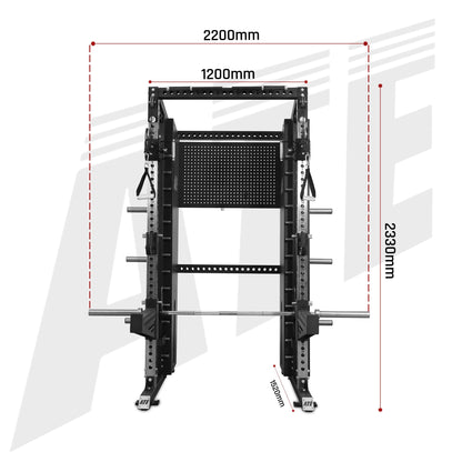 All In One Trainer X1 (Functional Trainer + Smith Machine + Squat Rack Combo) - ATEONLINESHOP