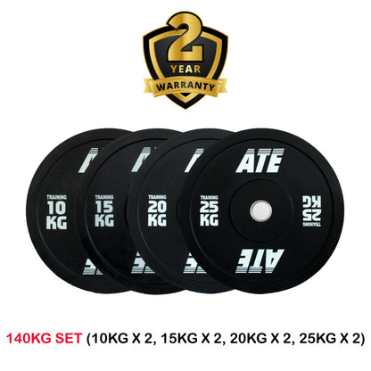 Black Bumper Plates 3.0 - ATEONLINESHOP