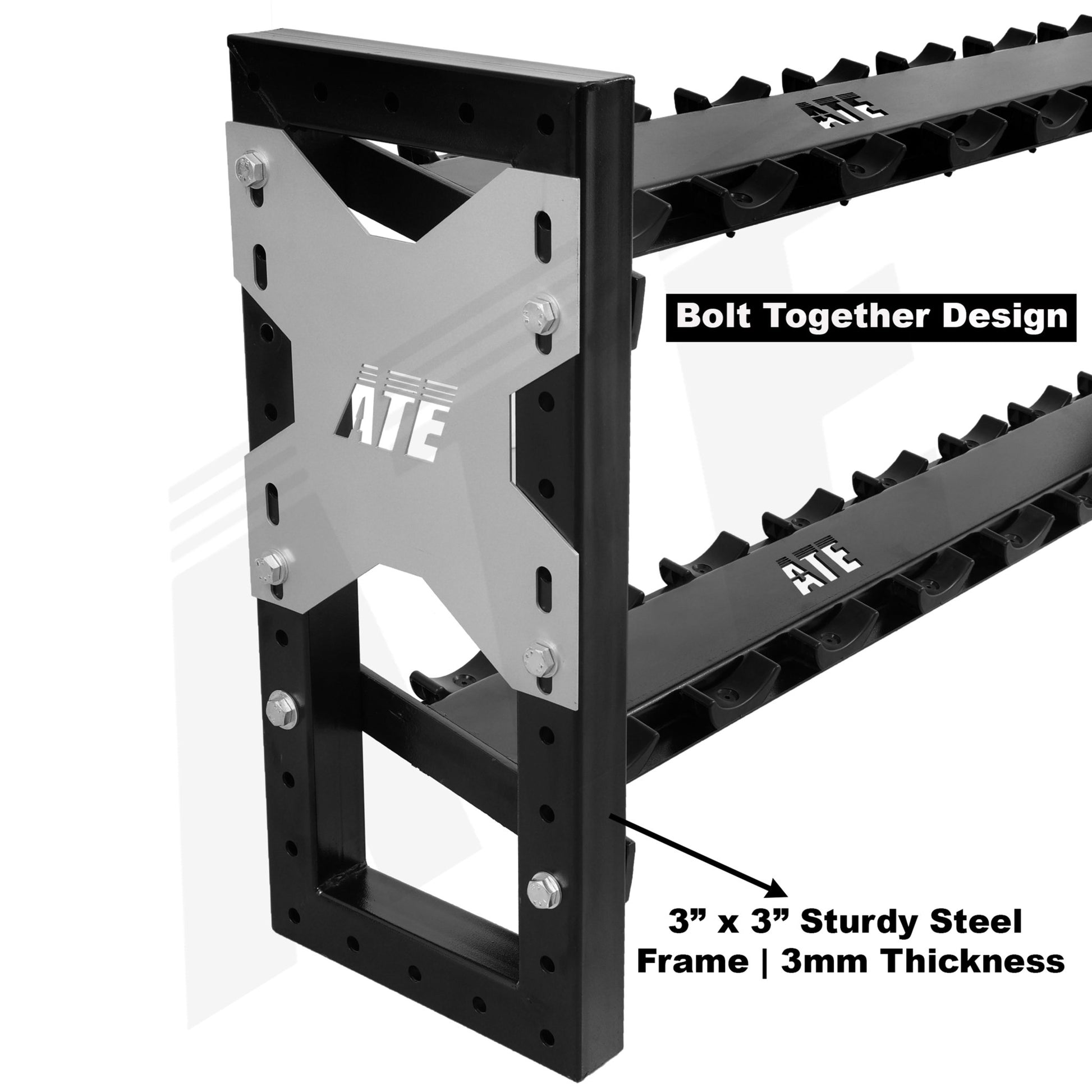 Dumbbell Rack 2 tier X1 Pro - ATEONLINESHOP