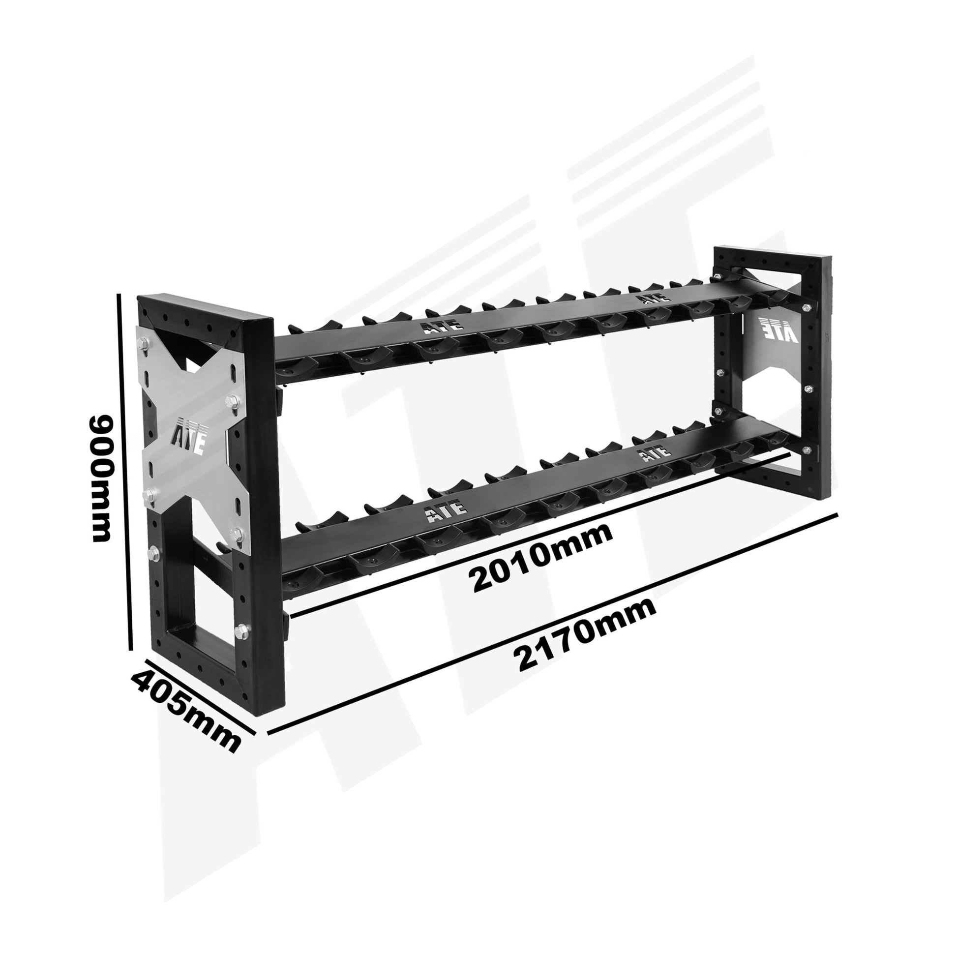 Dumbbell Rack 2 tier X1 Pro - ATEONLINESHOP