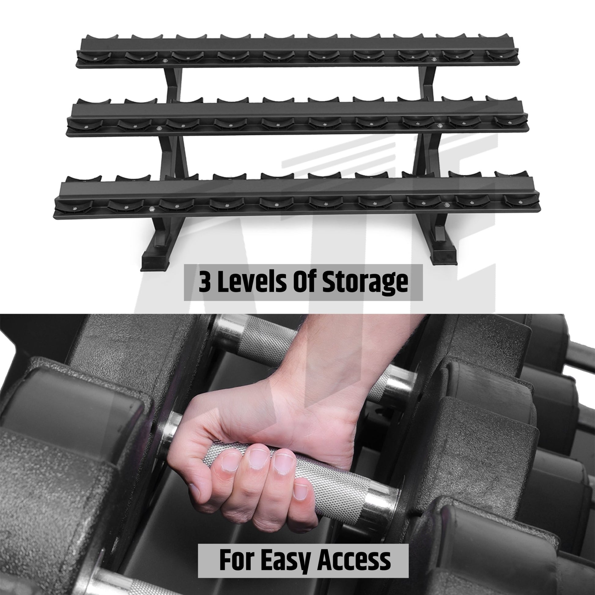 Dumbbell Rack 3 Tier - ATEONLINESHOP