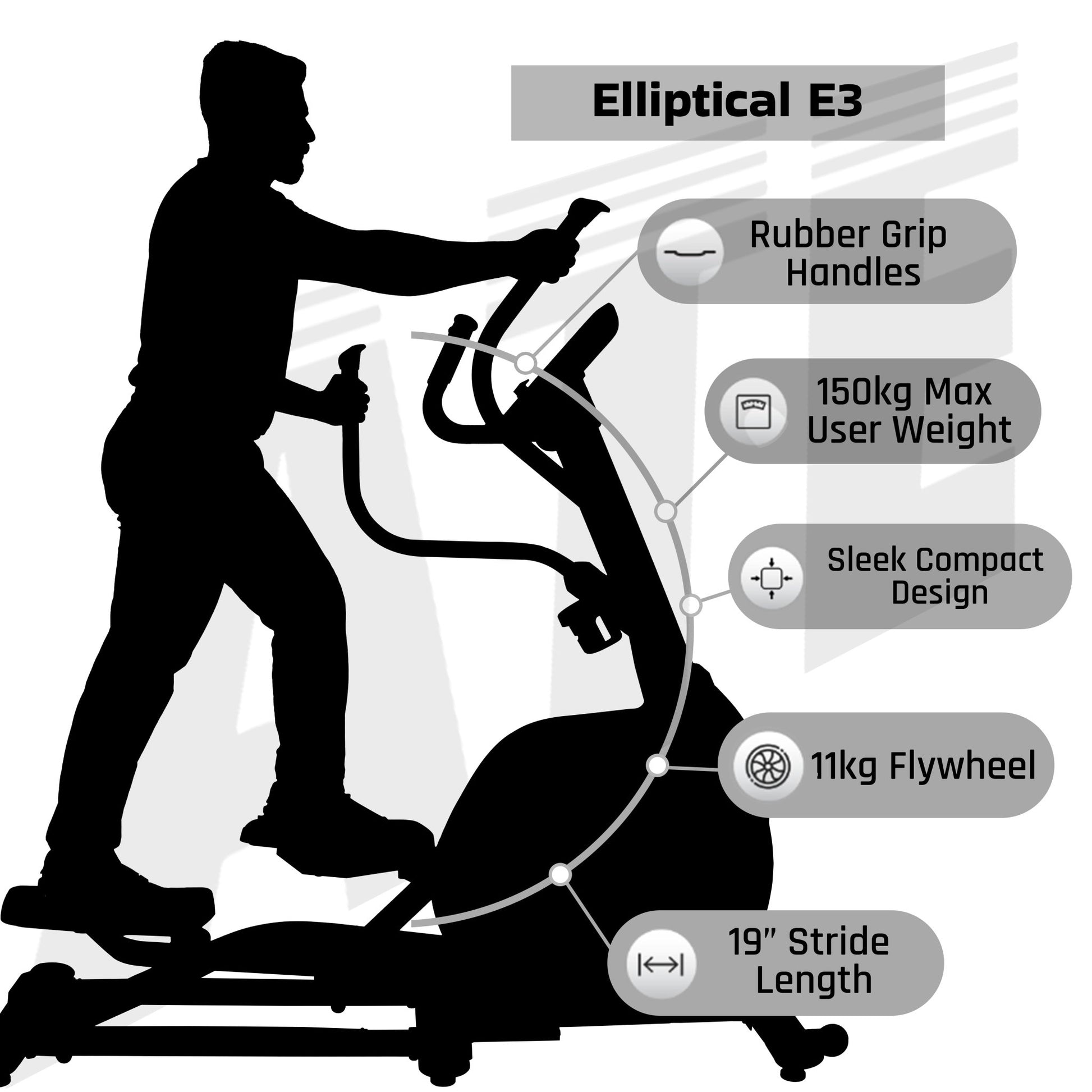 Elliptical Cross Trainer E3 - ATEONLINESHOP