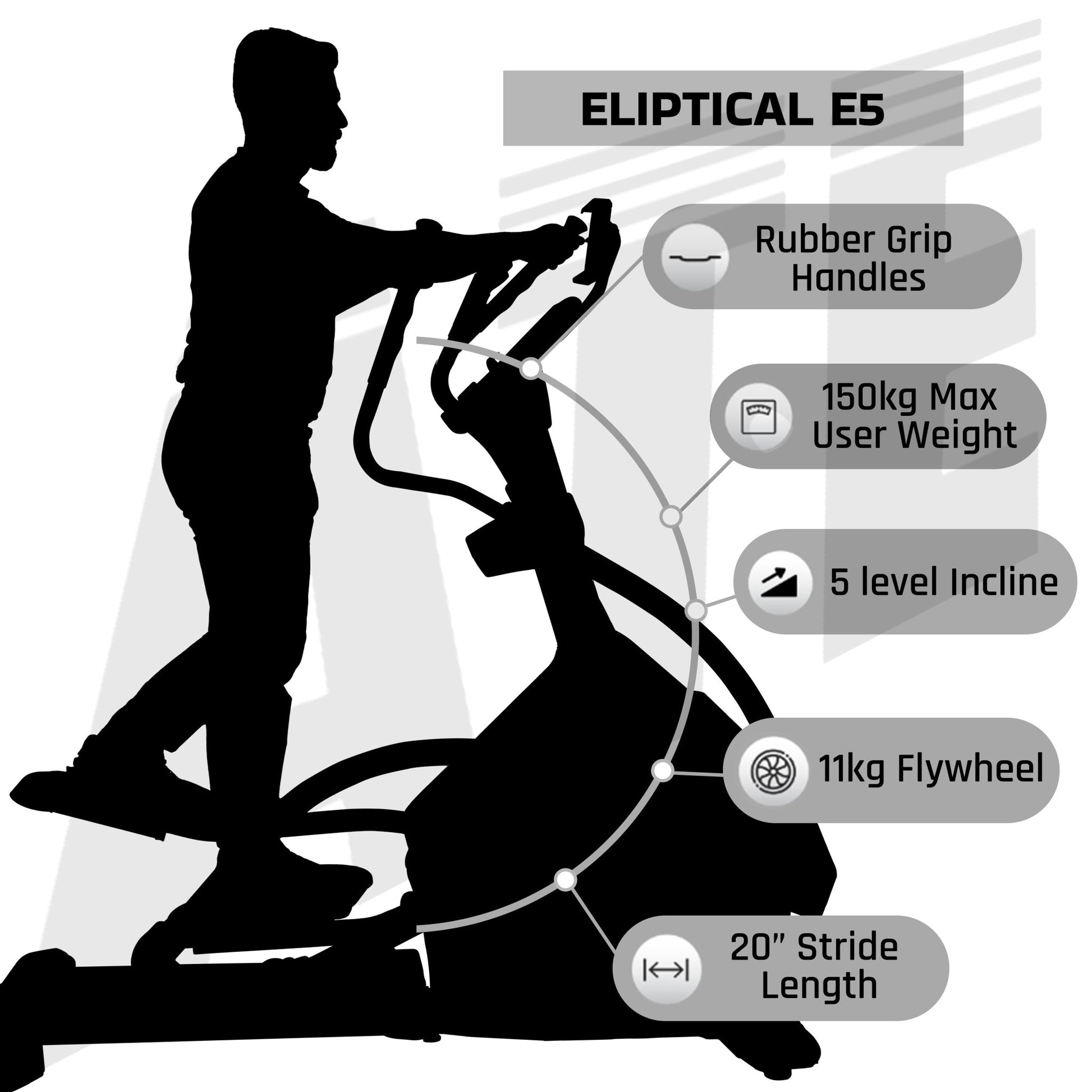 Elliptical Cross Trainer E5 - ATEONLINESHOP