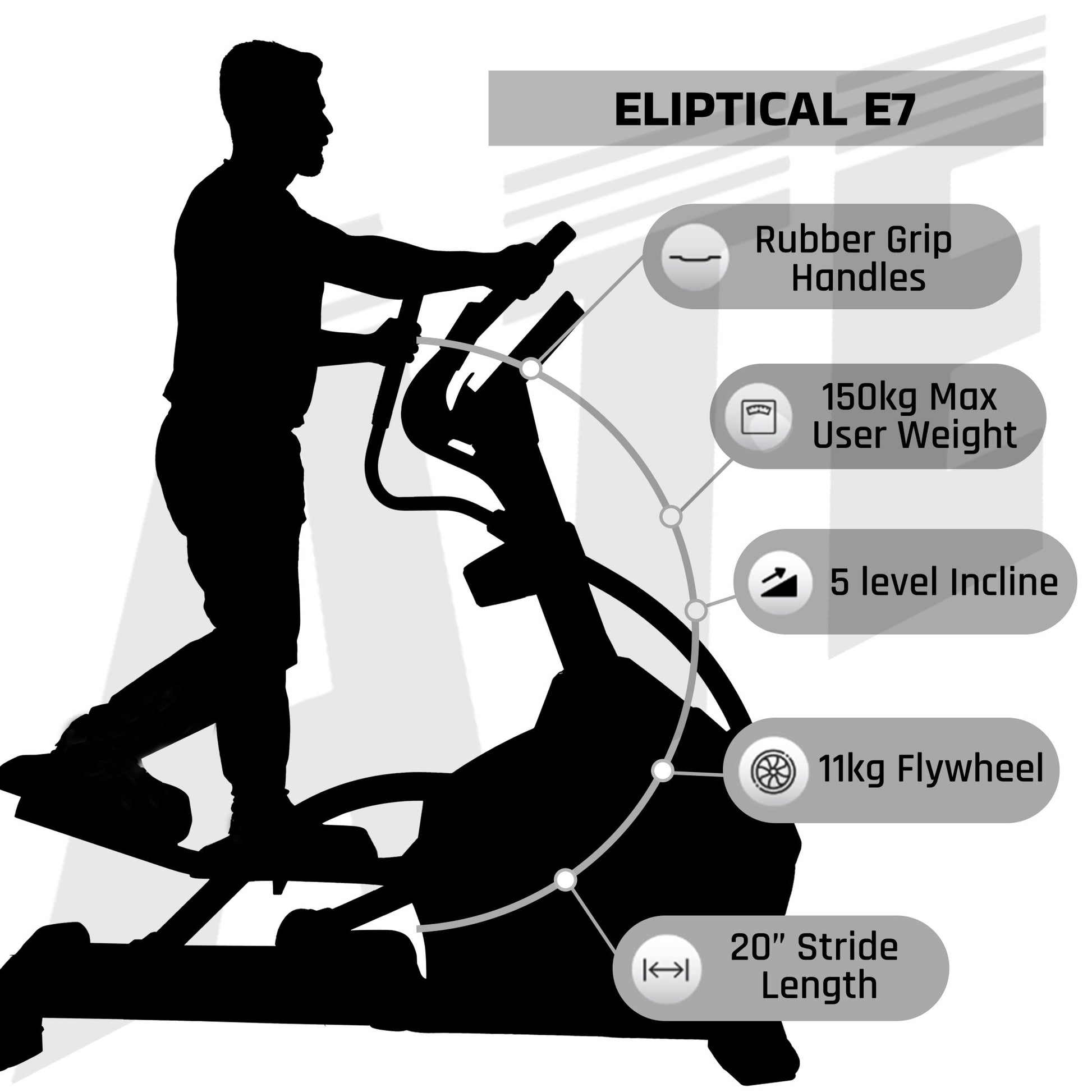 Elliptical Cross Trainer E7 - ATEONLINESHOP