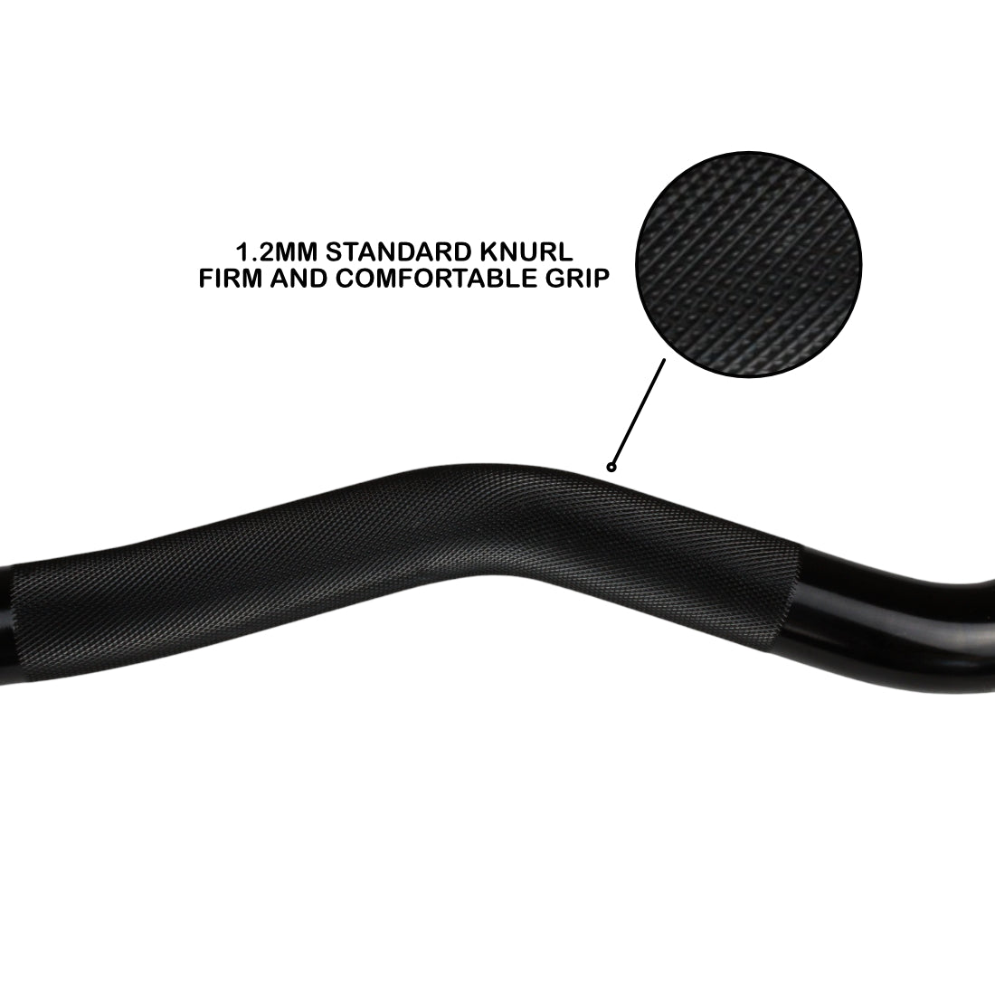 EZ Curl Barbell 4ft (Black Oxide/Chrome) - ATEONLINESHOP