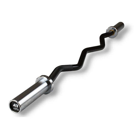 EZ Curl Barbell 4ft (Black Oxide/Chrome) - ATEONLINESHOP