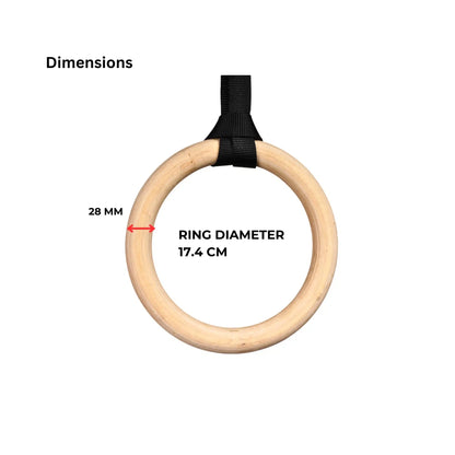Gymnastic Rings Wooden - ATEONLINESHOP