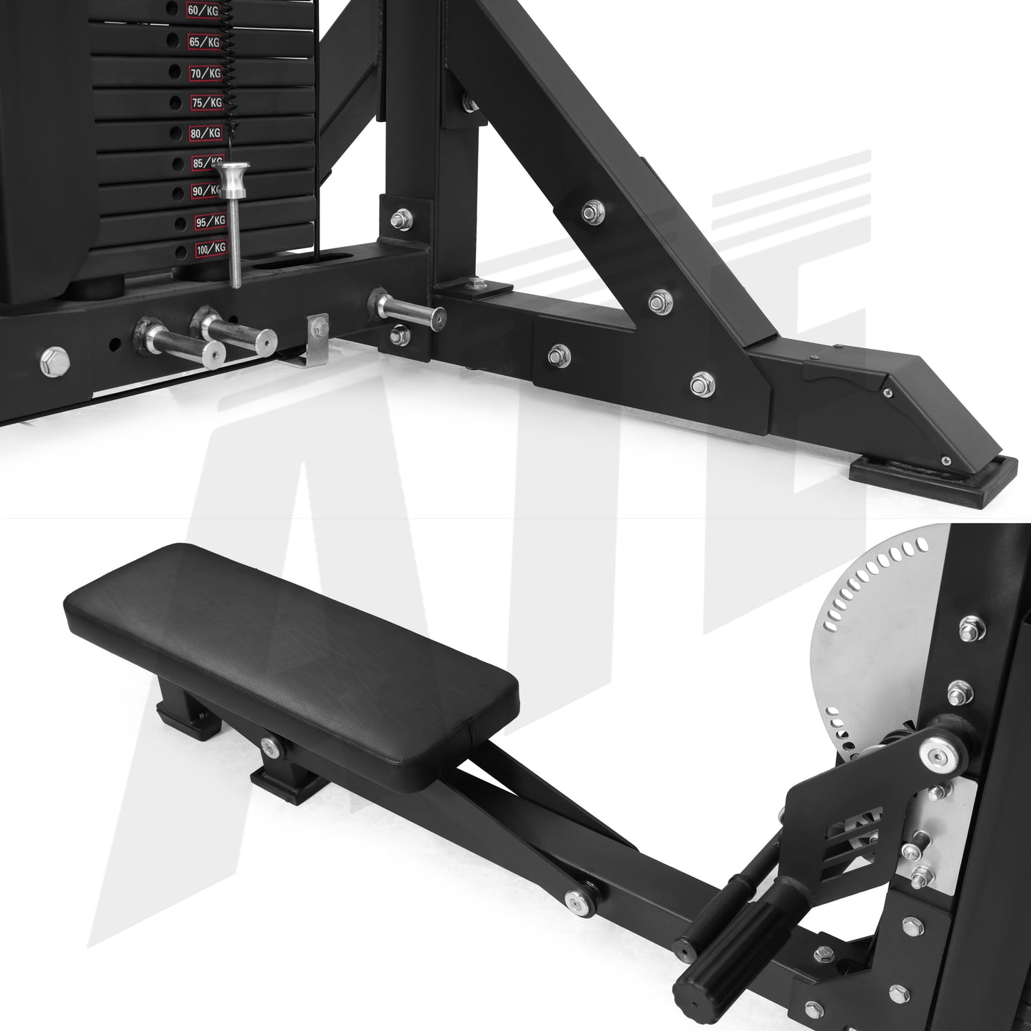 Rhino Cable Tower - Lat Pull down + Seated Row + Tricep Combo
