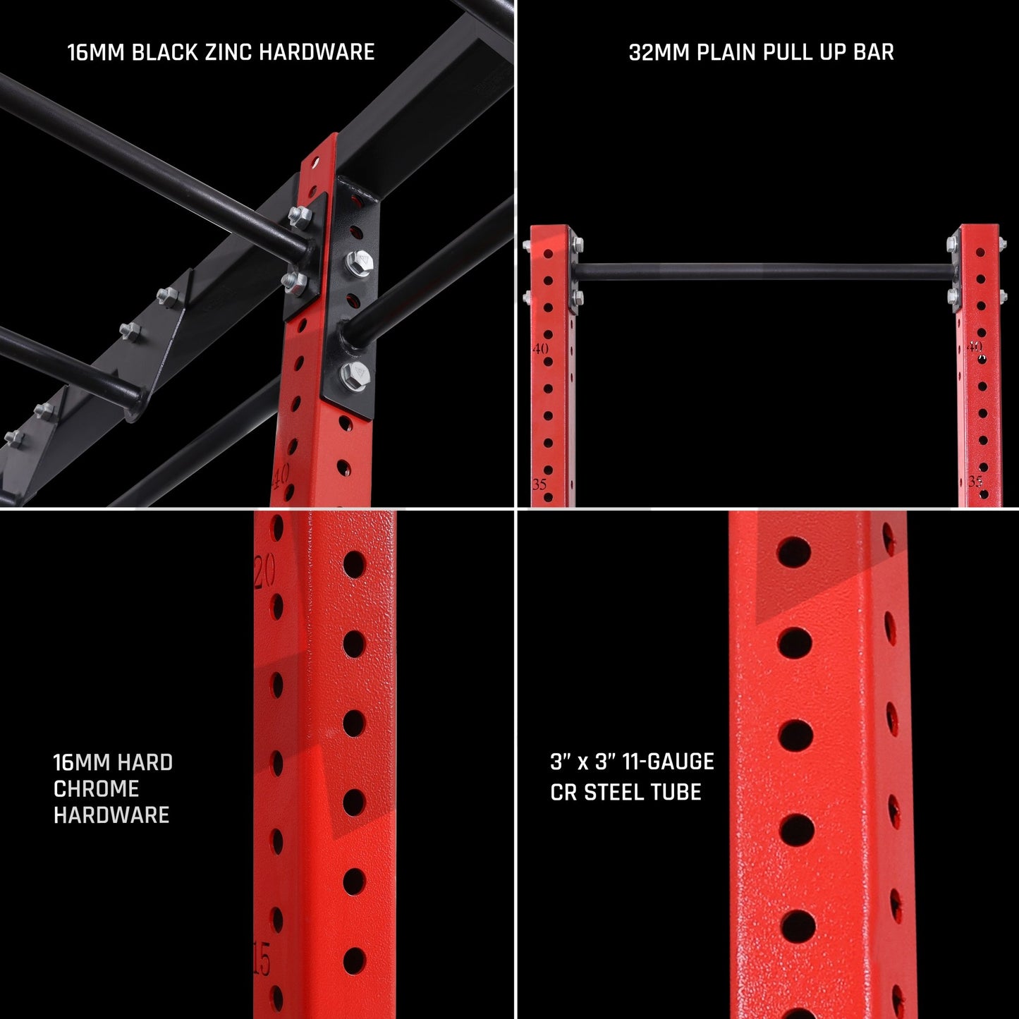 Rhino CrossFit Rig - 4 Station Rig with Monkey Bar - ATEONLINESHOP