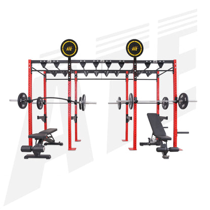 Rhino CrossFit Rig - 4 Station Rig with Monkey Bar - ATEONLINESHOP