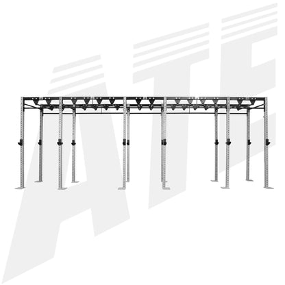 Rhino CrossFit Rig - 6 Station Rig with Monkey Bar - ATEONLINESHOP