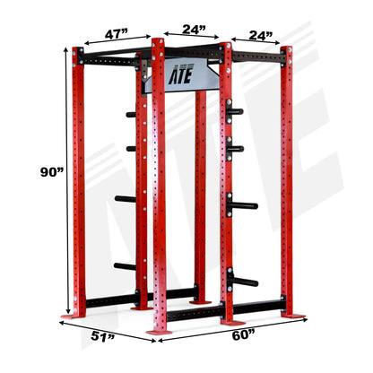 Rhino Double Half Rack V3 | 24" + 24" Depth | 6 - Post - ATEONLINESHOP