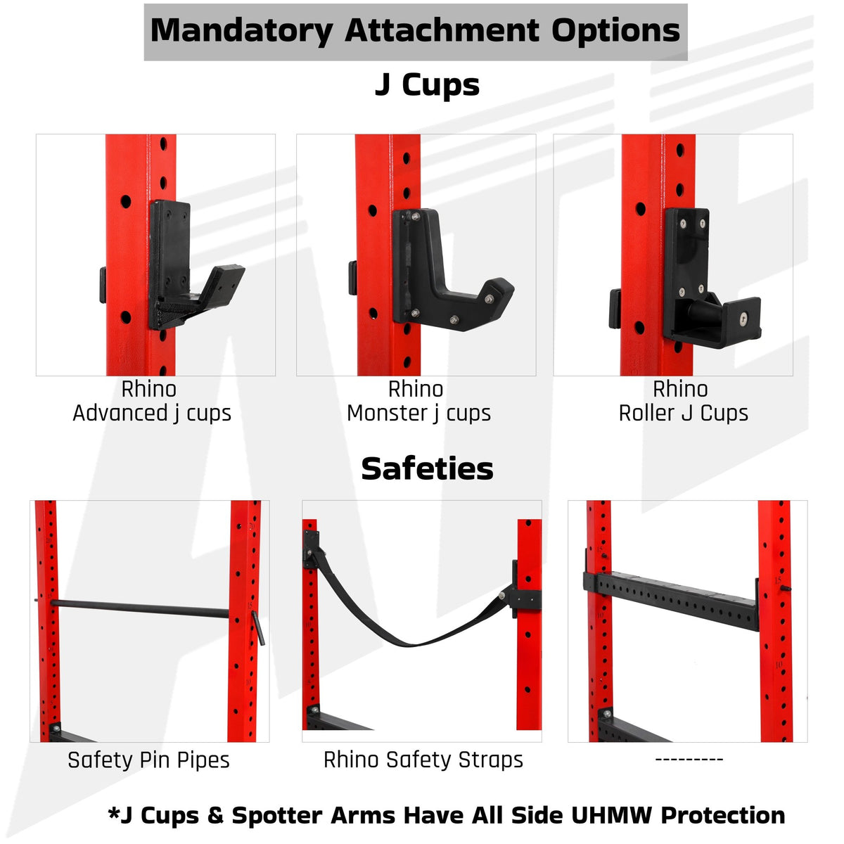 Rhino Power Rack V3 | 41" Depth | 4-Post - ATEONLINESHOP