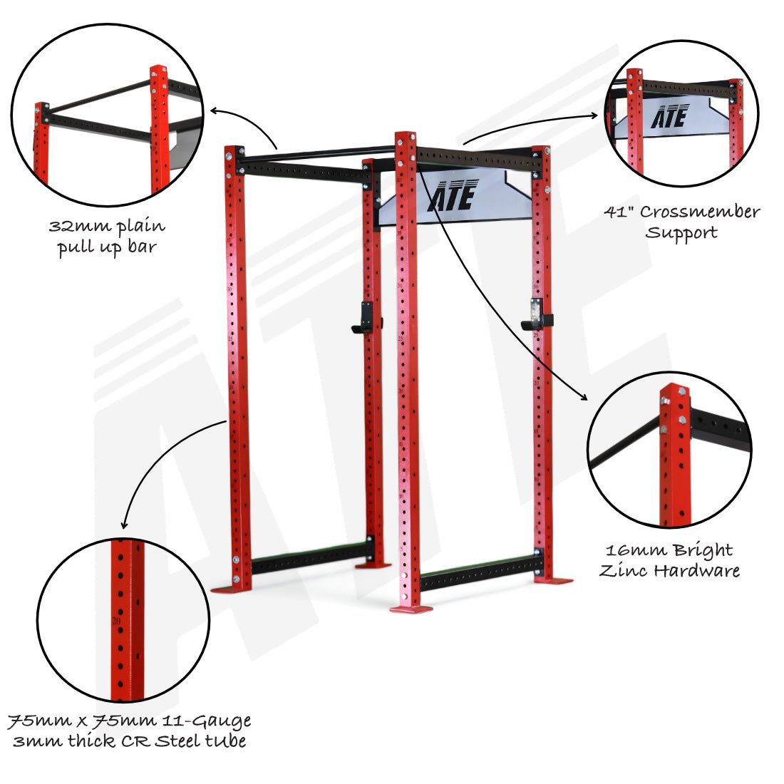 Rhino Power Rack V3 | 41" Depth | 4 - Post - ATEONLINESHOP