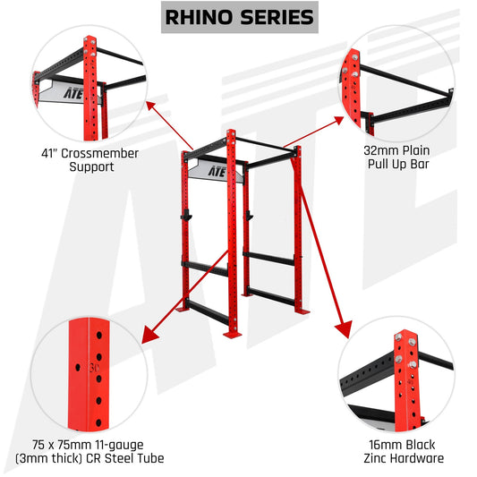 Rhino Power Rack V3 | 41" Depth | 4-Post - ATEONLINESHOP