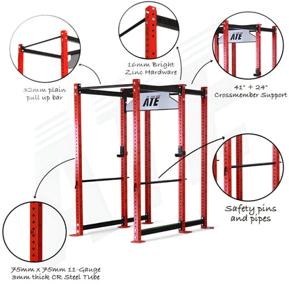 Rhino Power Rack V3 | 41" Depth | 6 - Post - ATEONLINESHOP