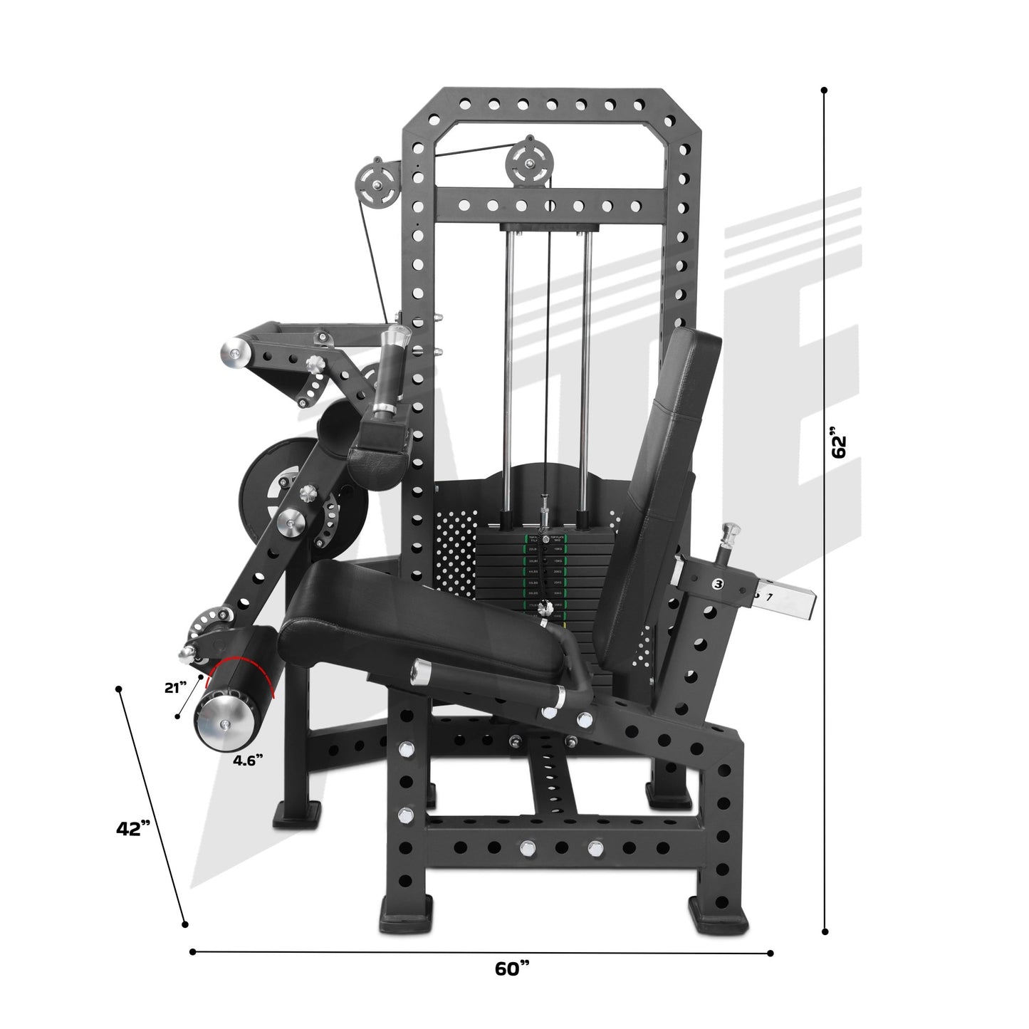 Seated Leg Curl Extension Combo (X - Series) - ATEONLINESHOP