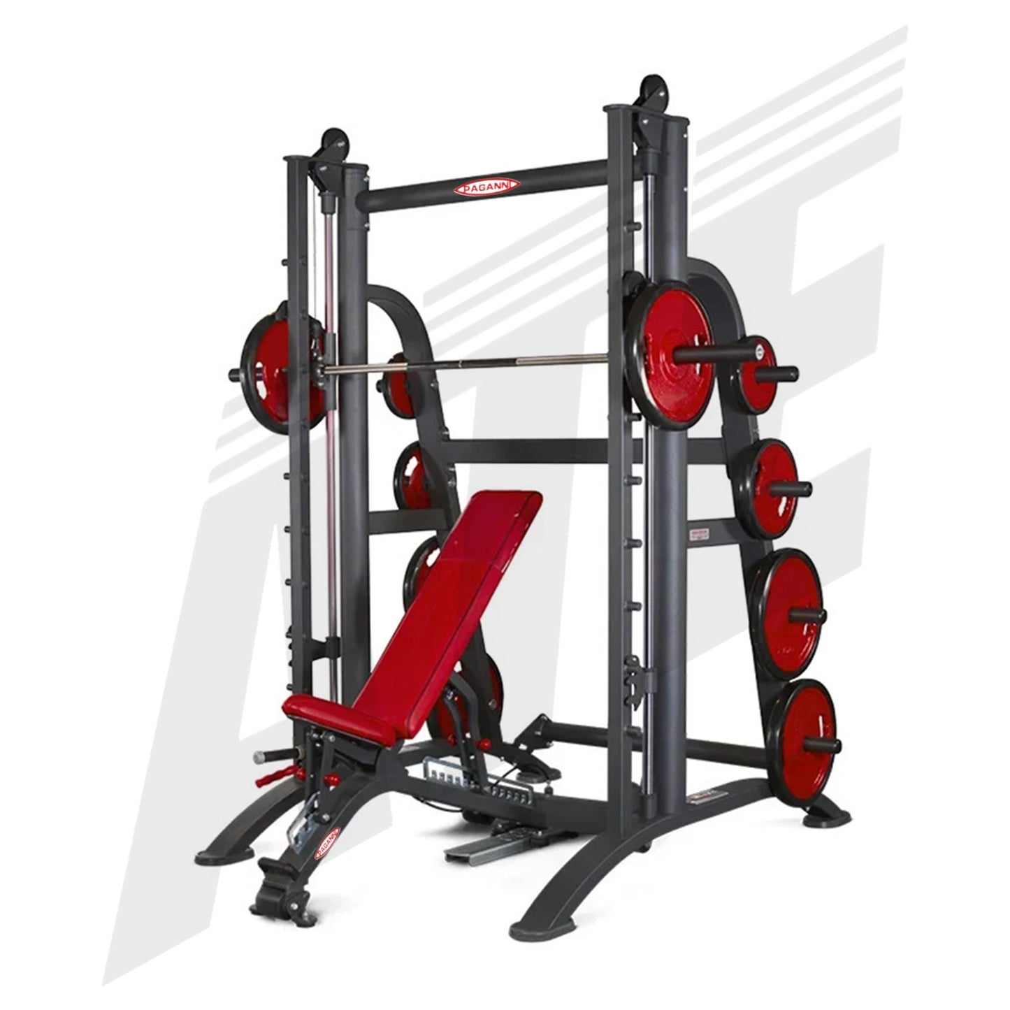 Smith Machine with Adjustable Bench - ATEONLINESHOP