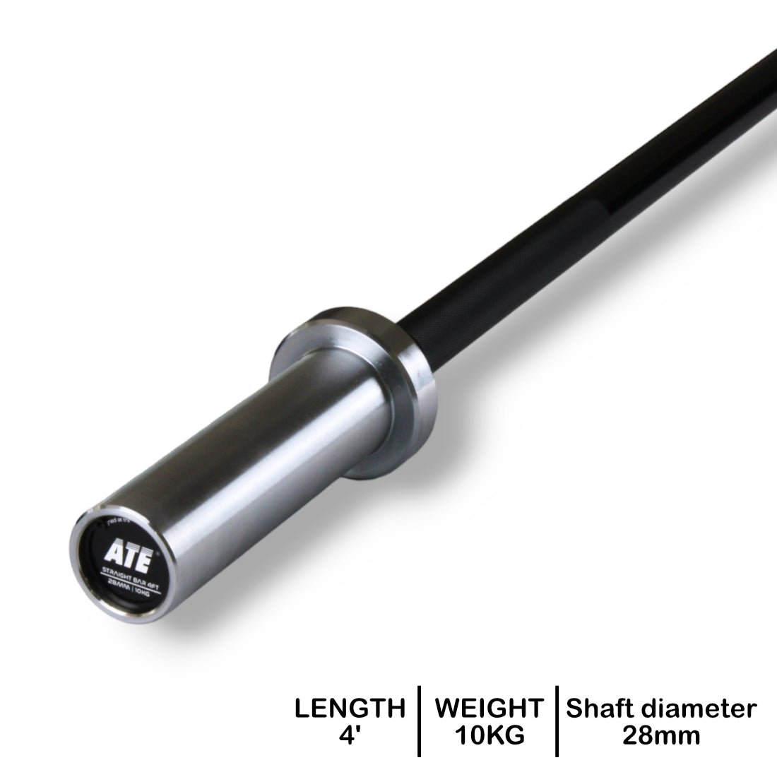 Straight Bar 4ft (Black Oxide/Chrome) - ATEONLINESHOP