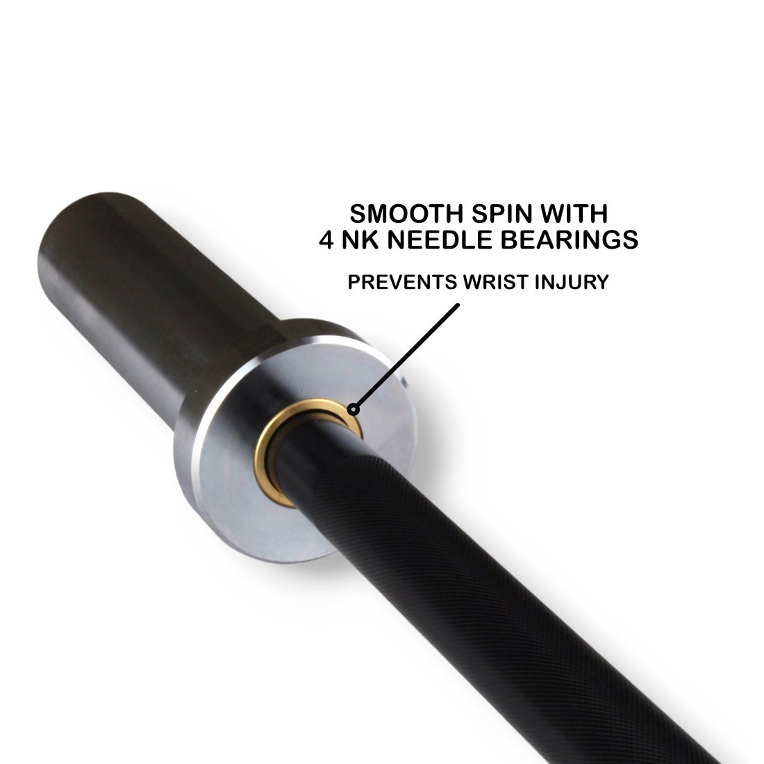 Straight Barbell 5ft (Black Oxide/Chrome) - ATEONLINESHOP