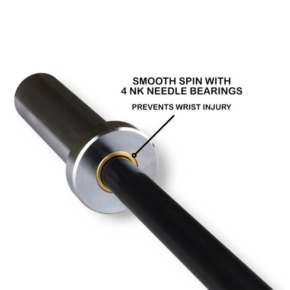 Straight Barbell 5ft (Black Oxide/Chrome) - ATEONLINESHOP