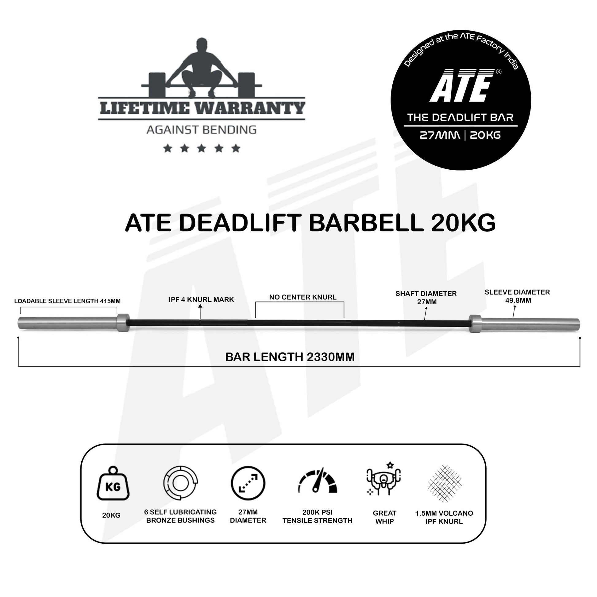 The Deadlift Bar - ATEONLINESHOP