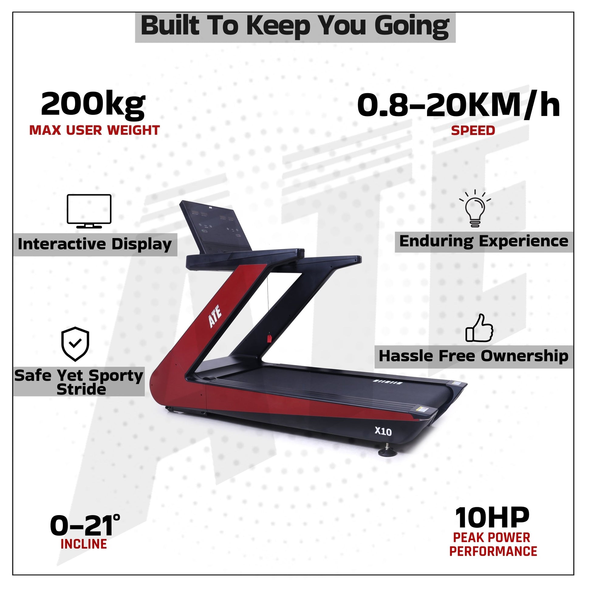 Treadmill X10 - ATEONLINESHOP