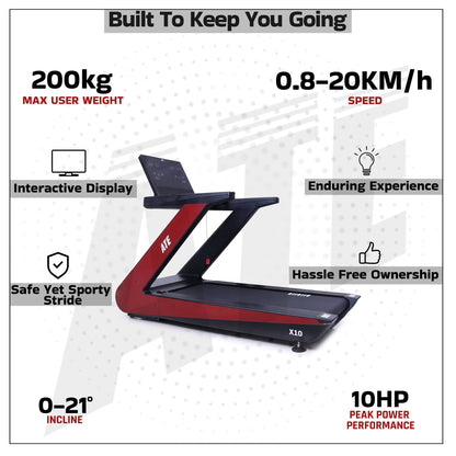 Treadmill X10 - ATEONLINESHOP