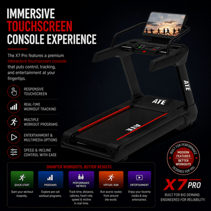 Treadmill X7 Pro (Touch Screen) - ATEONLINESHOP