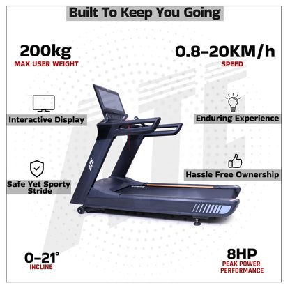 Treadmill X8 Pro (Touch Screen) - ATEONLINESHOP