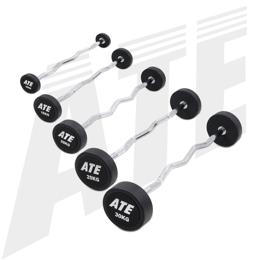 Urethane Fixed Weight Bar - Curl - 100kg Set - ATEONLINESHOP