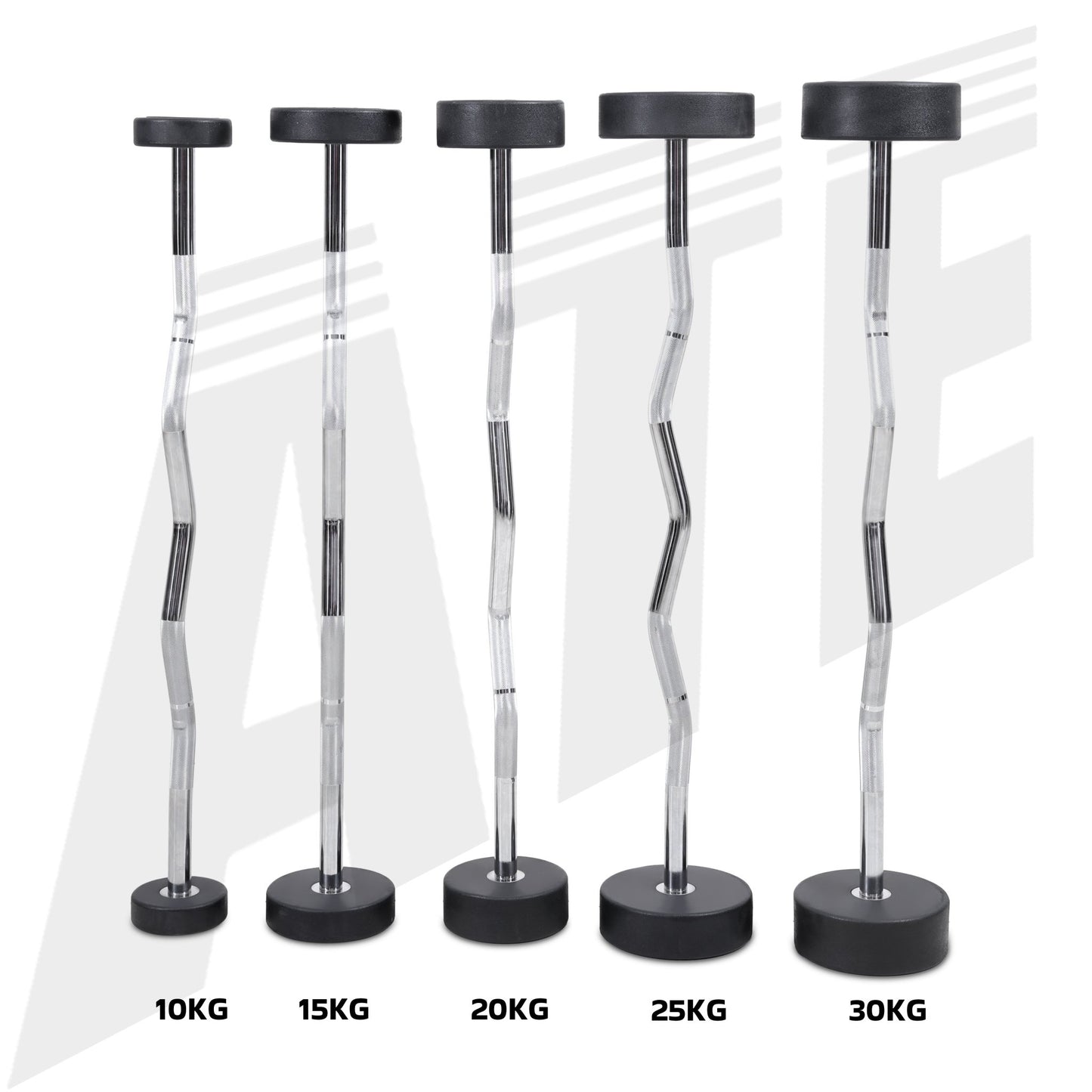 Urethane Fixed Weight Bar - Curl - 100kg Set - ATEONLINESHOP