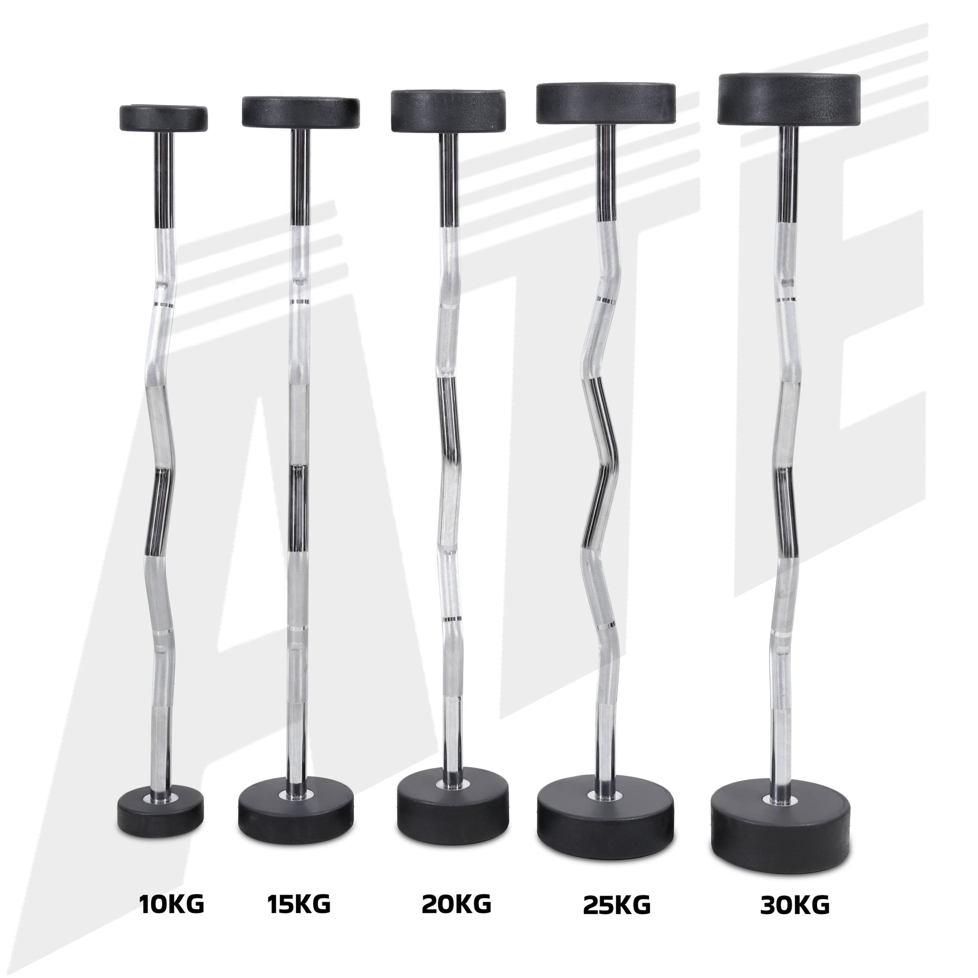 Urethane Fixed Weight Bar - Curl - 100kg Set - ATEONLINESHOP