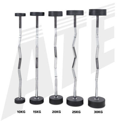 Urethane Fixed Weight Bar - Curl - 100kg Set - ATEONLINESHOP