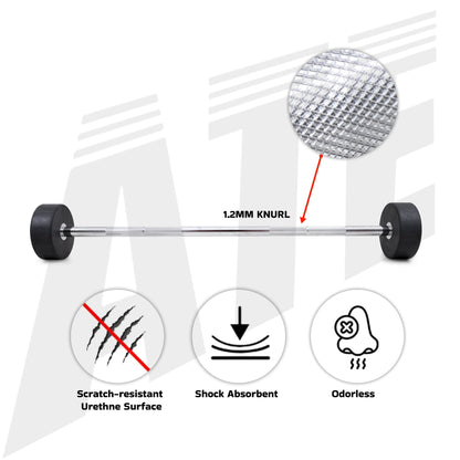 Urethane Fixed Weight Bar - Straight - 100kg Set - ATEONLINESHOP