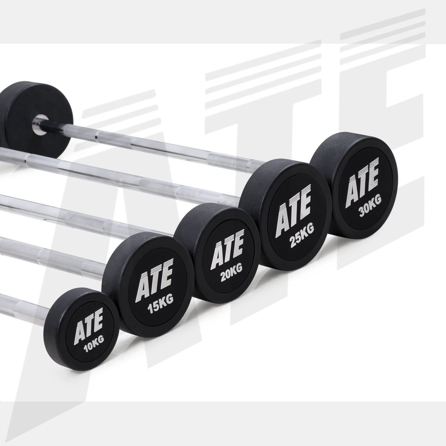 Urethane Fixed Weight Bar - Straight - 100kg Set - ATEONLINESHOP